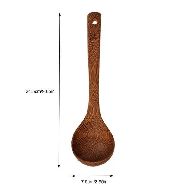 5 Pcs Wooden Cooking Utensils Set