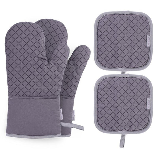 Non-Slip Oven Mitts Set