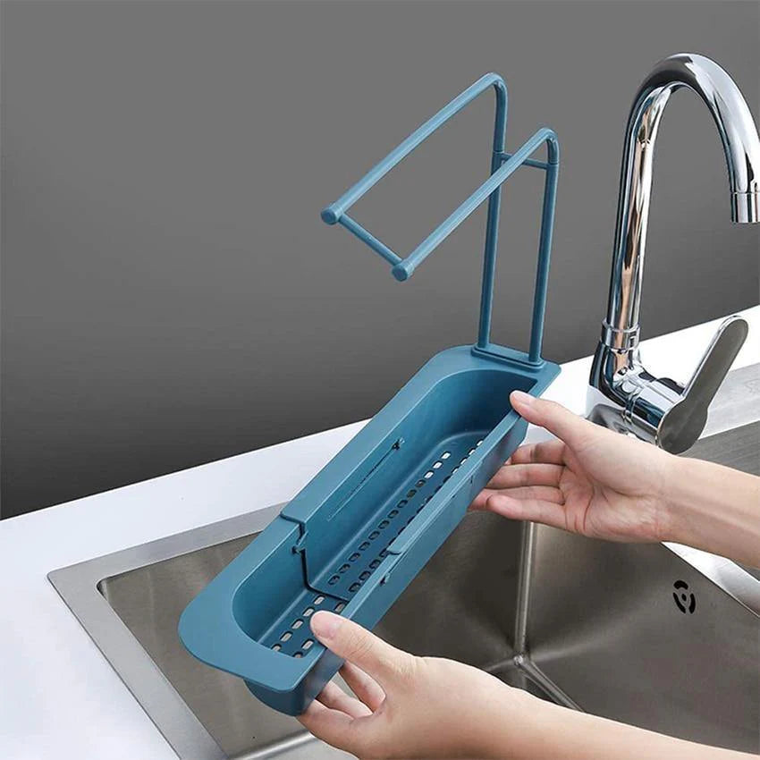 Telescopic Sink Storage Rack Shelf Holder Tray